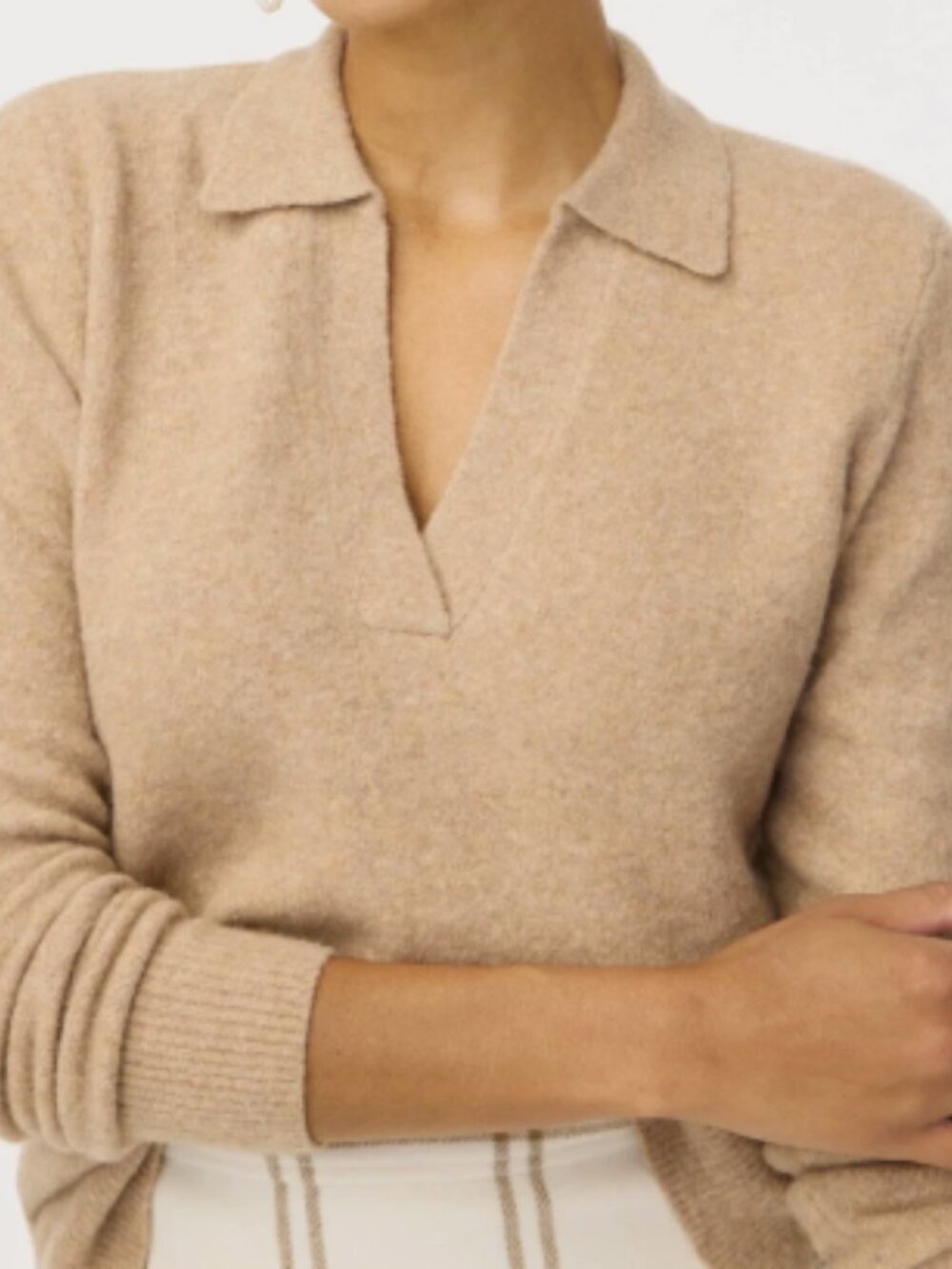 J. Crew Light Camel Extra-Soft Crewneck Sweater